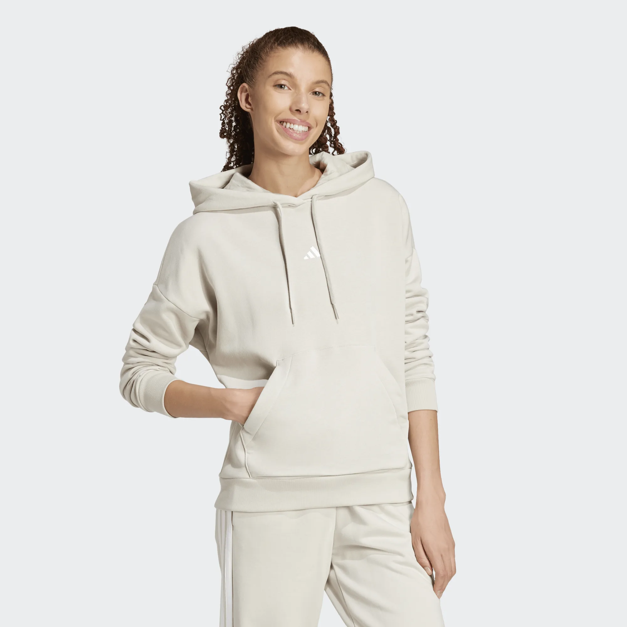 Adidas Small Logo Feel Cozy Hoodie Γυναικείο Φούτερ