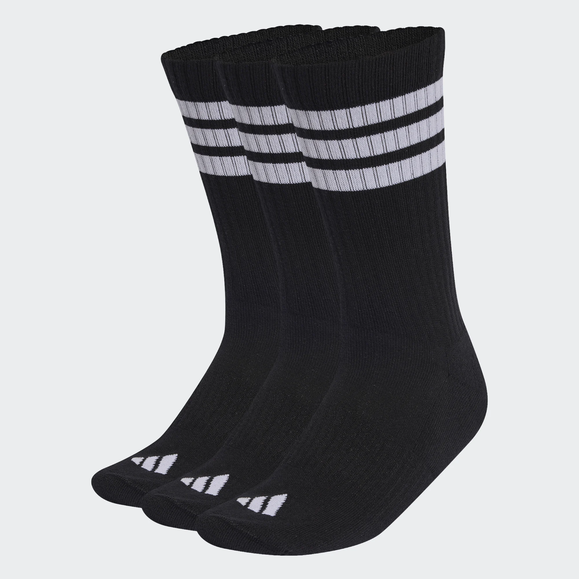 Adidas 3-Stripes Cushioned Crew Socks 3 Pair Pack