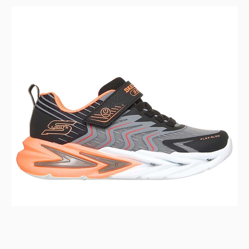 Skechers Lights Flex Glow Ultra Prism Pacer Μαύρο - Γκρι