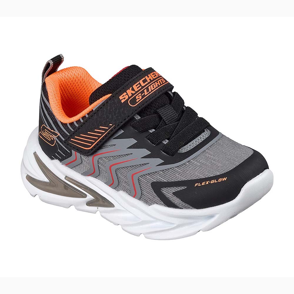 Skechers Lights Flex Glow Ultra Prism Pacer Μαύρο – Γκρι
