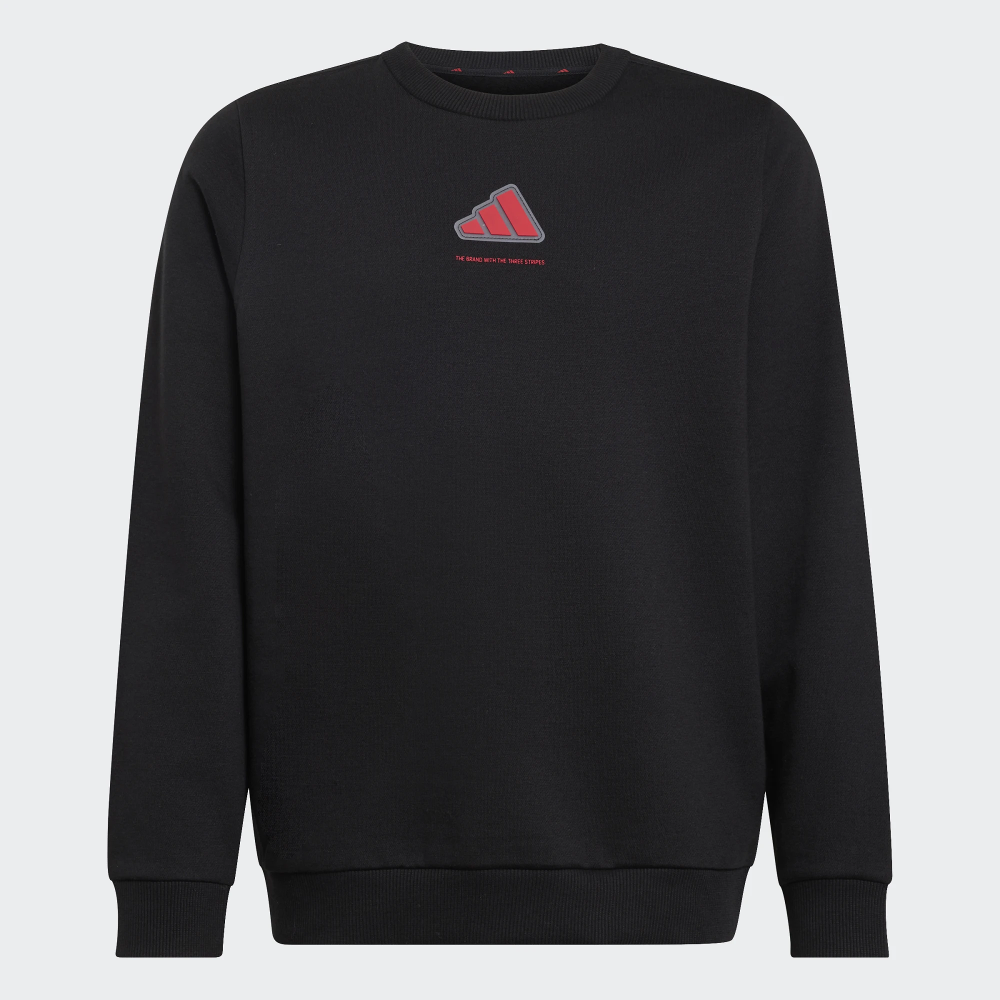 Adidas Slogan Fleece Sweatshirt Παιδικό Φούτερ Λαιμόκοψη