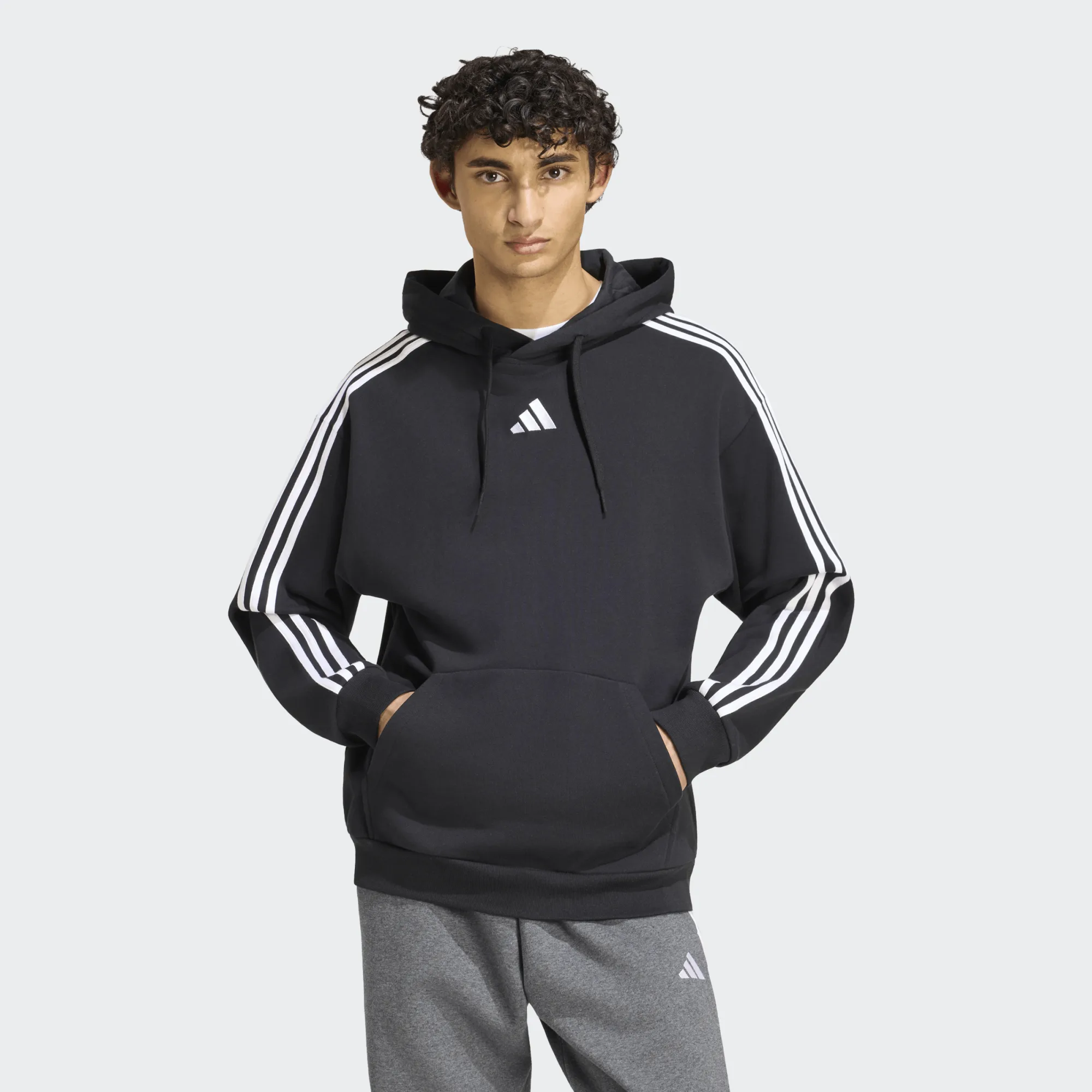Adidas 3-Stripes French Terry Hoodie