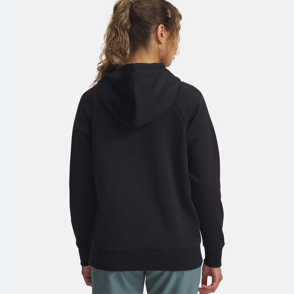 Under Armour Women’s Rival Fleece Shimmer Hoodie Μαύρο – Μπλε