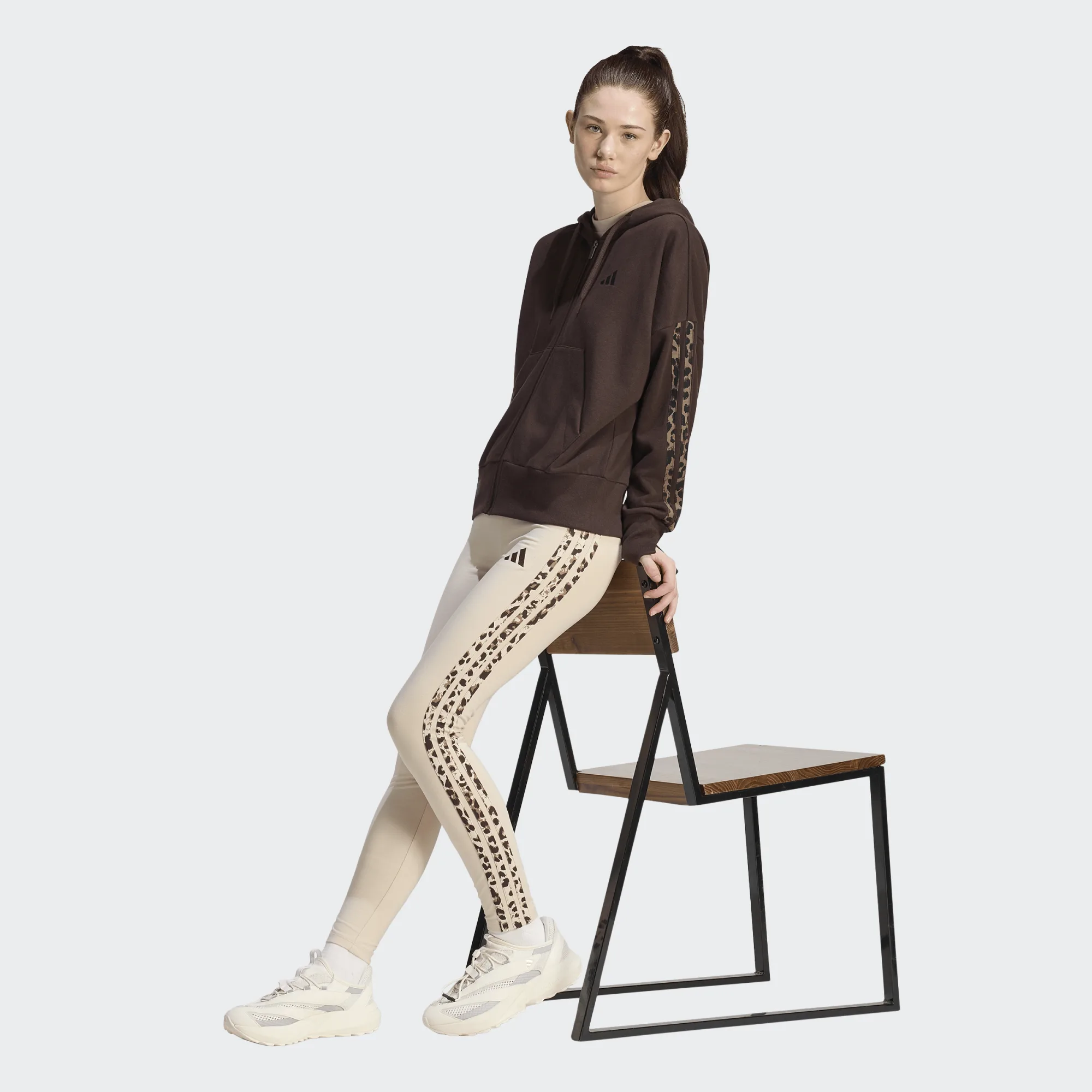 Adidas Seasonal Animal Print 3-Stripes Full Zip Γυναικεία Ζακέτα